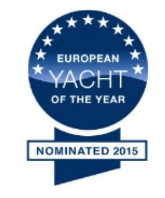 Slide: The Image of European Yacht of the Year 2015 nomination badge, Corsair 970, 2025 model. - 10