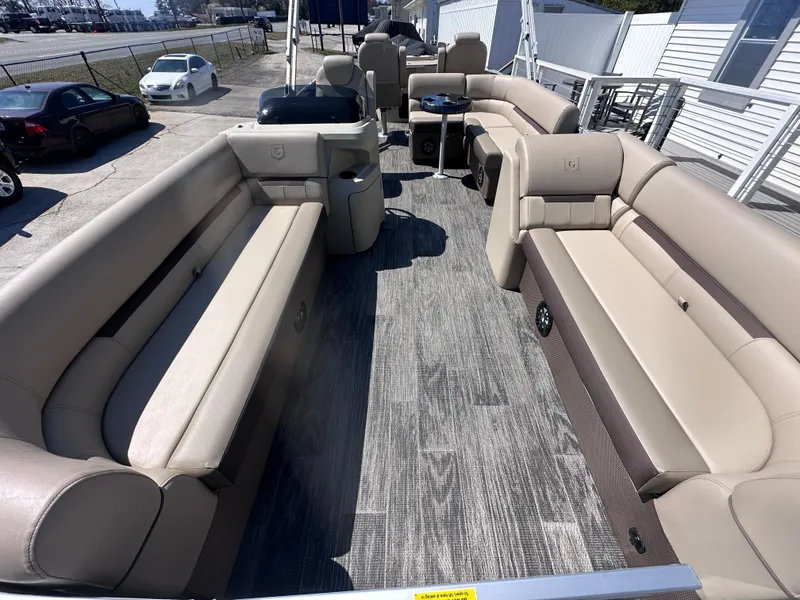 Slide: The Image of 2024 Godfrey Sweetwater 22' Rear Fish & Cruise Tritoon with spacious seating and modern design. - 3