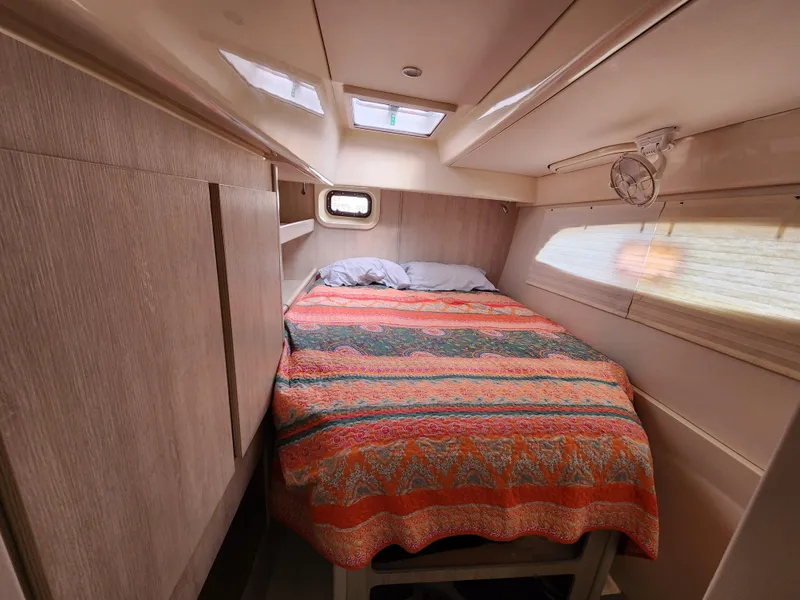 Slide: The Image of 2015 Leopard 44 yacht deck with storage hatch and safety equipment. - 24