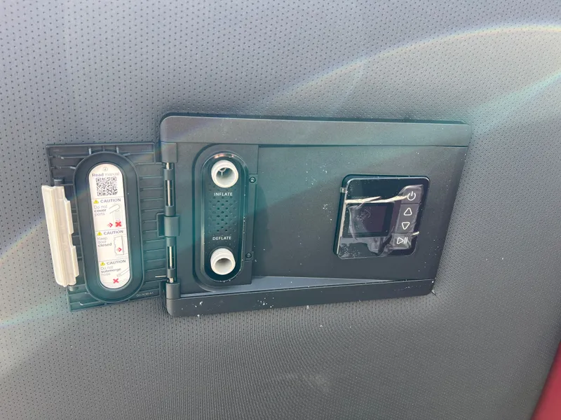 Slide: The Image of Control panel on 2025 South Bay S 220 CR2 boat interior. - 12