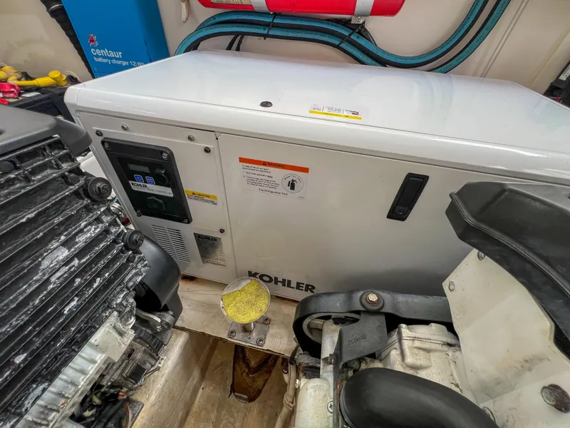 Slide: The Image of Engine room of 2008 Tiara Yachts 3900 Sovran with Kohler generator. - 26