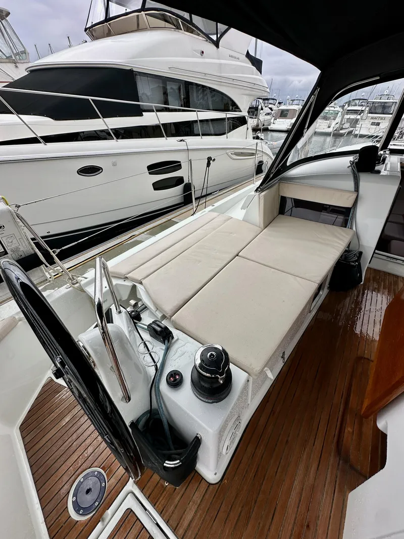 Slide: The Image of Jeanneau Sun Odyssey 490, 2020 model, featuring spacious deck and modern design. - 15