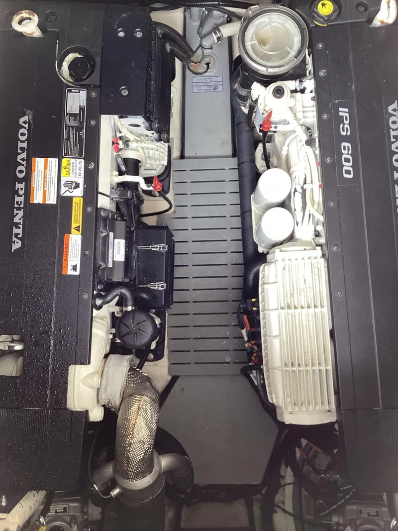 Slide: The Image of Engine room of 2018 Regal 42 Fly with Volvo Penta IPS 600 engines. - 23