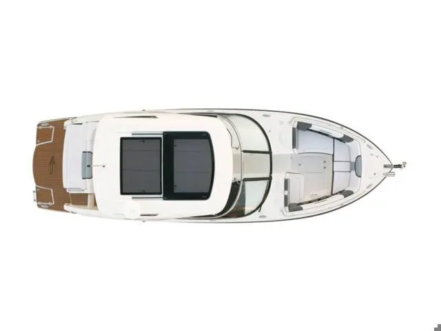 Slide: The Image of Top view of 2021 Chaparral 347 SSX luxury boat with spacious deck layout. - 29