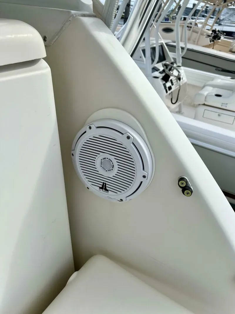 Slide: The Image of Speaker on 1997 Tiara Yachts 41, white interior detail. - 24