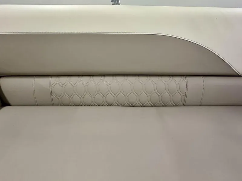 Slide: The Image of Luxurious beige leather seat with quilted pattern in 2025 Tahoe LTZ 23 Elite. - 11