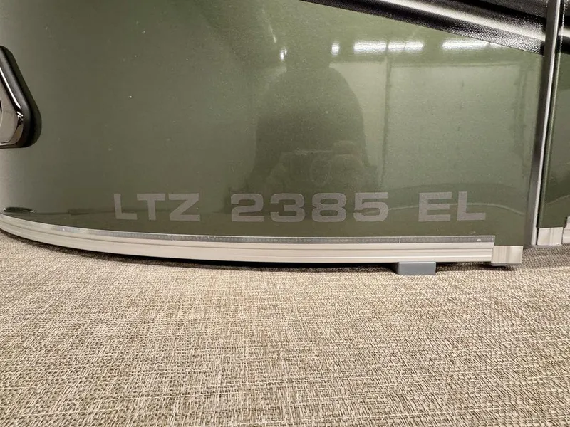 Slide: The Image of 2025 Tahoe LTZ 23 Elite boat with "LTZ 2385 EL" marking on the side. - 3