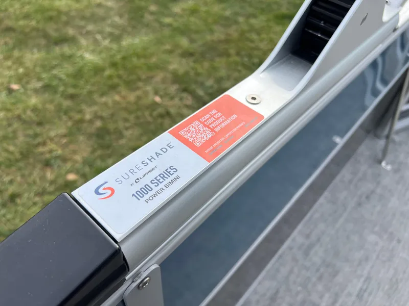 Slide: The Image of SureShade 1000 Series power bimini on 2025 South Bay 222 CR2 LE boat. - 19