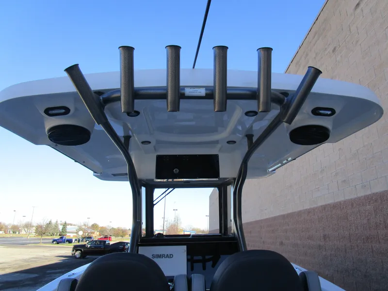 Slide: The Image of 2025 Sea Pro 292 Offshore boat with rod holders and electronics. - 37