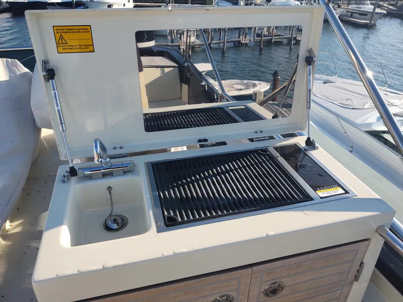 Slide: The Image of Blue flybridge grill and sink - 22