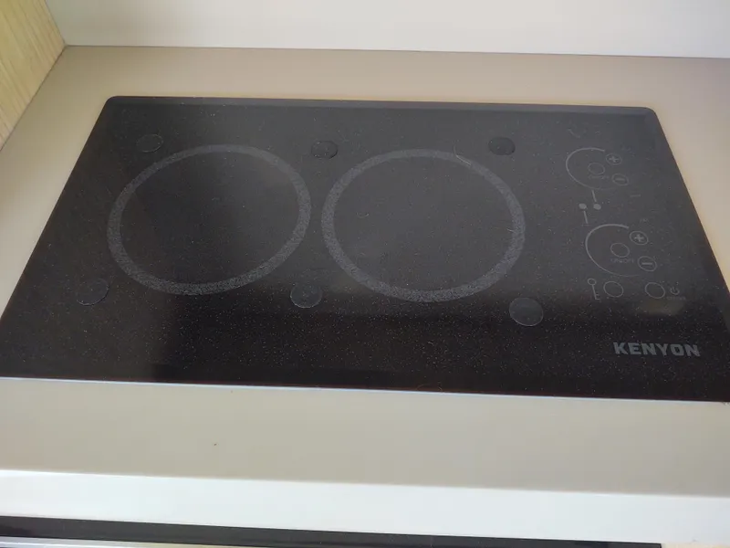 Slide: The Image of Blue galley cooktop - 30