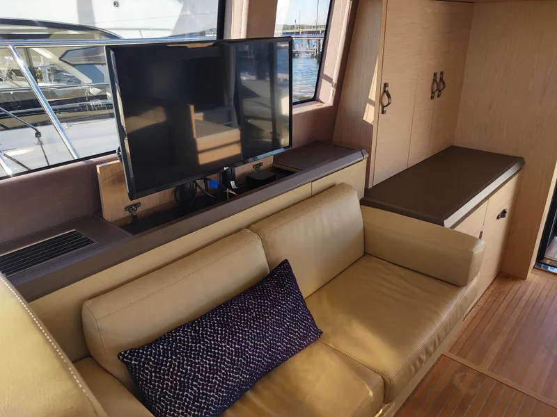 Slide: The Image of Blue stbd settee from fwd  - 41