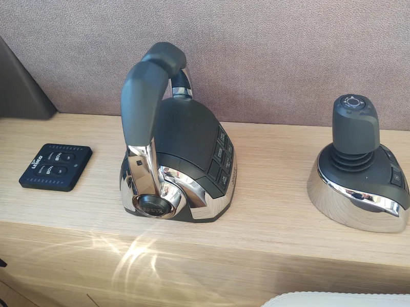 Slide: The Image of Blue Joy stick and engine controls  - 45