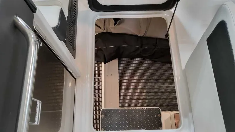 Slide: The Image of Interior view of 2025 Formula 330 Crossover Bowrider, featuring sleek design and modern finishes. - 34