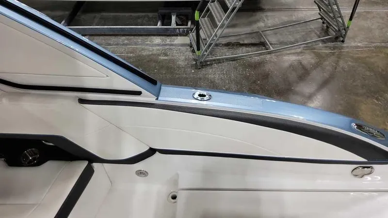 Slide: The Image of 2025 Formula 330 Crossover Bowrider interior detail with sleek design and modern finishes. - 36