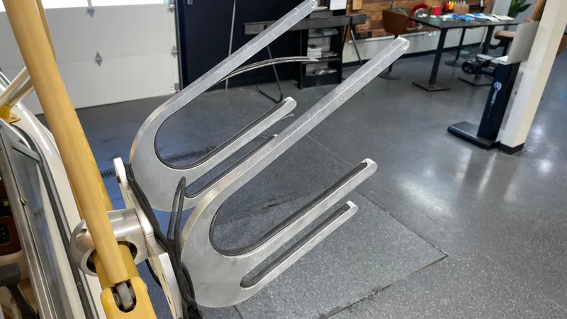 Slide: The Image of Wakeboard rack on a 2005 Chaparral 210 SSi boat in a showroom. - 22