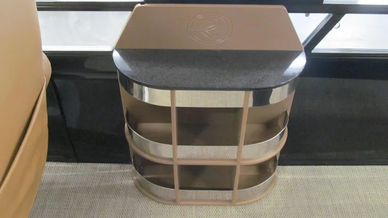 Slide: The Image of Regency 250 LE3 Sport 2025 interior detail with sleek, modern design and metallic accents. - 14