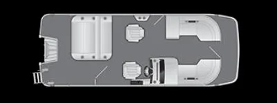 Slide: The Image of Top view layout of 2025 Bennington 22 MSB pontoon boat. - 20