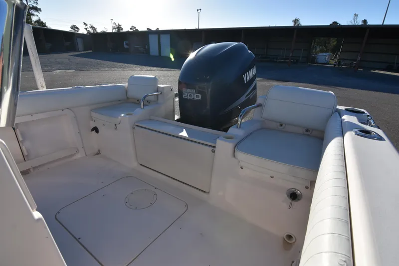 Slide: The Image of 2005 Grady-White Escape 209 boat interior with Yamaha 200 engine. - 20