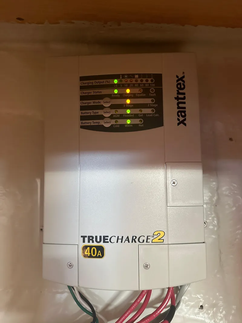 Slide: The Image of Xantrex TrueCharge2 40A battery charger in a 2011 Bavaria 36 Cruiser yacht. - 29