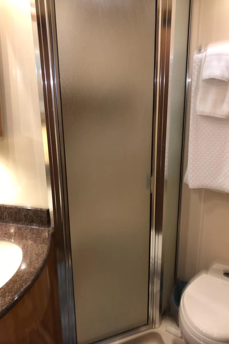 Slide: The Image of Bathroom with shower in 2002 Bayliner 5288 Pilothouse yacht. - 45