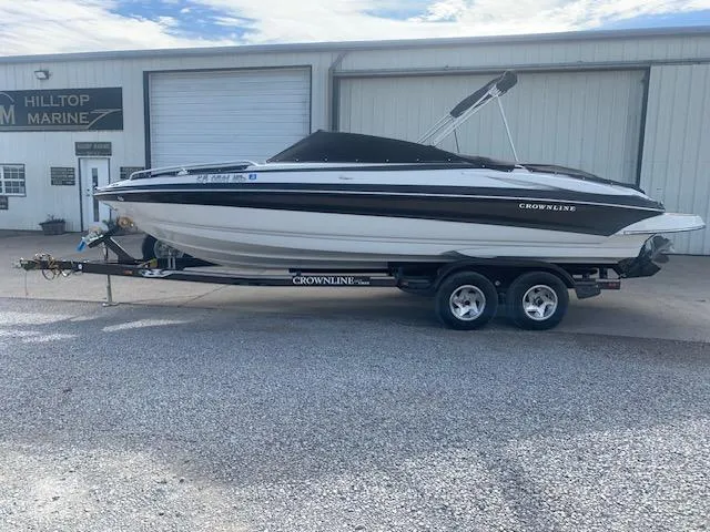 Slide: The Image of 2007 Crownline 230 LS boat on trailer at Hilltop Marine. - 3