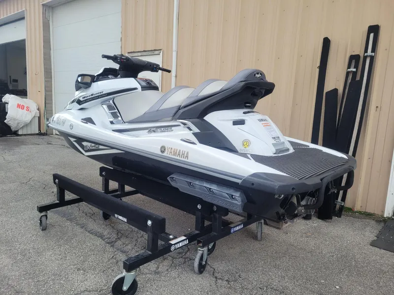 Slide: The Image of 2016 Yamaha WaveRunner FX Cruiser SVHO on display in a garage setting. - 4