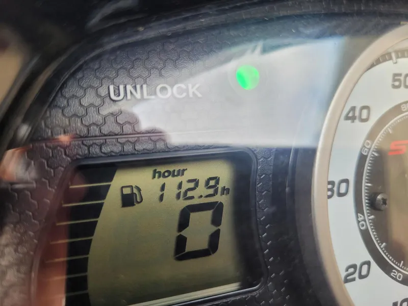 Slide: The Image of Yamaha WaveRunner FX Cruiser SVHO 2016 dashboard showing 112.9 hours usage. - 5