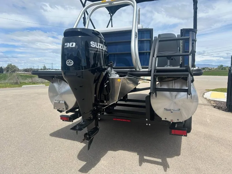 Slide: The Image of 2024 Bentley Pontoons Legacy Cruise XL with Suzuki 90 outboard motor. - 6