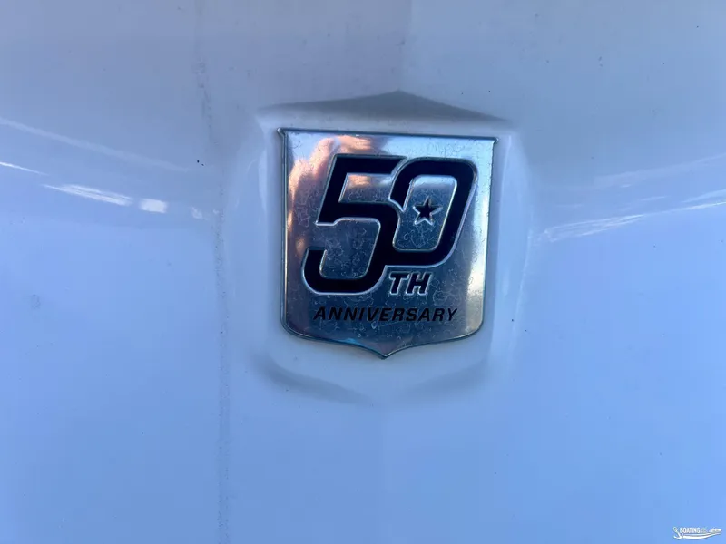 Slide: The Image of 50th Anniversary badge on 2018 MasterCraft XT22 boat. - 10