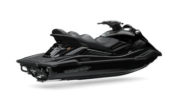 Slide: The Image of 2025 Yamaha Marine Waverunner FX Cruiser SVHO with audio, sleek black design. - 6