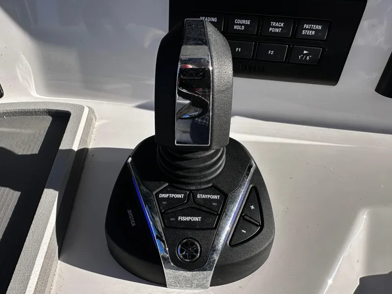 Slide: The Image of Joystick control panel on 2025 Sea Fox 328 Commander boat. - 13
