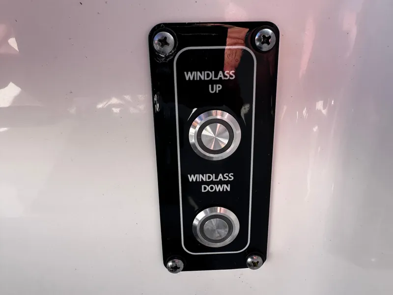 Slide: The Image of Windlass control panel on 2025 Sea Fox 328 Commander boat. - 37