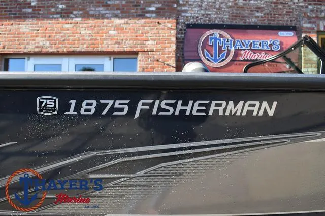 Slide: The Image of 2023 Lund 1875 Fisherman Sport boat at Thayer's Marine dealership. - 5