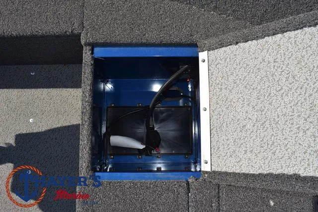 Slide: The Image of 2024 Lund 1650 Angler Tiller boat interior storage compartment. - 13