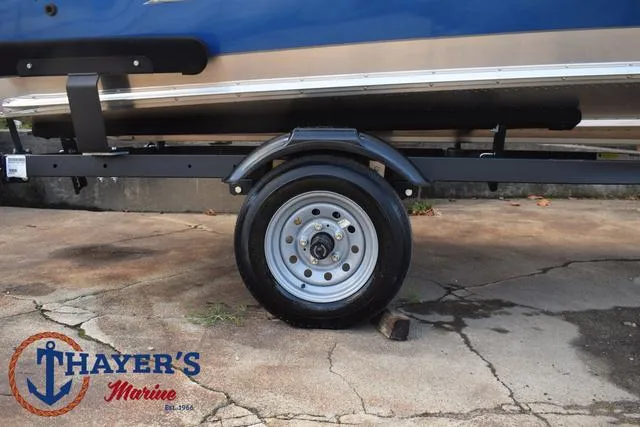 Slide: The Image of 2024 Lund 1600 Fury SS boat trailer at Thayer's Marine. - 6