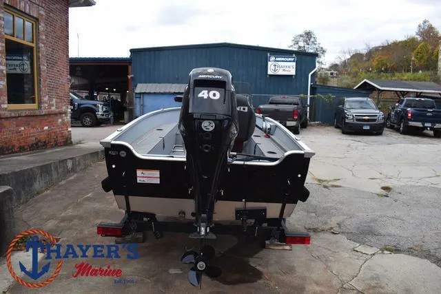 Slide: The Image of 2024 Lund 1600 Fury SS boat with Mercury 40 engine at Thayer's Marine. - 10