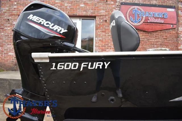 Slide: The Image of 2024 Lund 1600 Fury SS boat with Mercury engine at Thayer's Marine. - 5