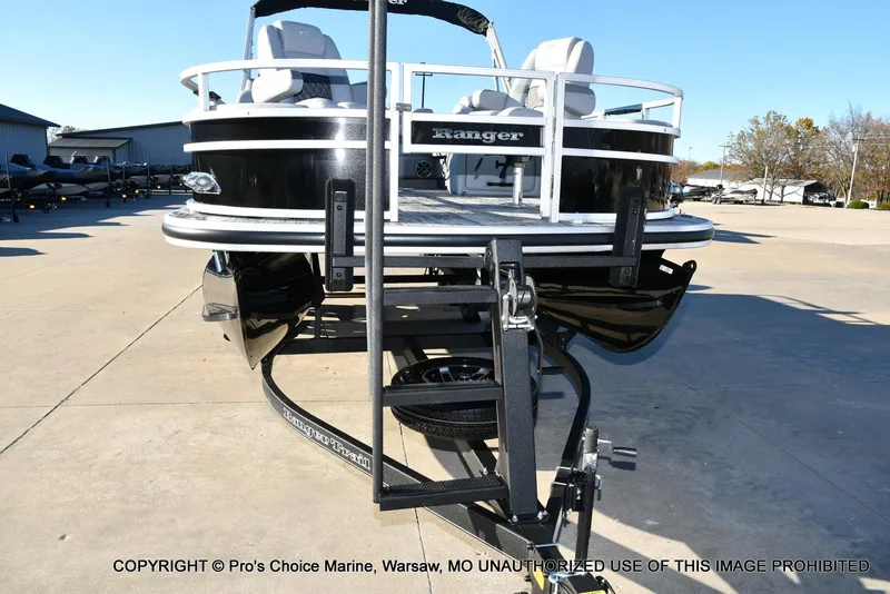 Slide: The Image of 2024 Ranger 220F boat with 150HP Mercury 4 Stroke engine on trailer. - 21