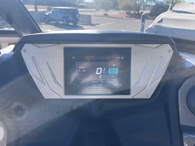 Slide: The Image of Supreme S240 2025 dashboard display showing speed and settings in a vehicle interior. - 6