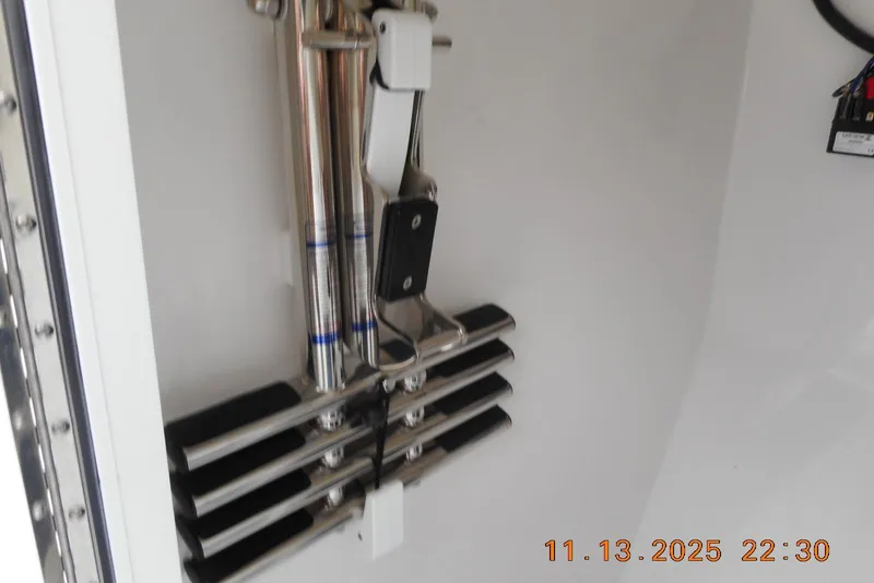 Slide: The Image of Stainless steel ladder on 2025 Sea Fox 288 Traveler boat. - 29