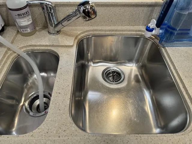 Slide: The Image of Stainless steel double sink on 2007 Tiara Yachts 4300 Sovran. - 45