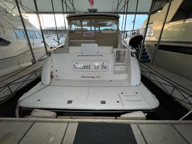 Slide: The Image of 2007 Tiara Yachts 4300 Sovran docked, rear view, named "Meant To Be," Chattanooga, TN. - 7
