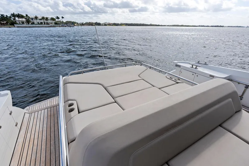 Slide: The Image of Luxury Sichterman Libertas 54 yacht deck, 2021 model, with scenic ocean view. - 38