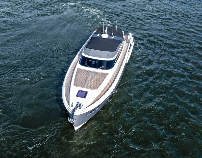 Slide: The Image of Sichterman Libertas 54 yacht cruising on open water, 2021 model. - 4