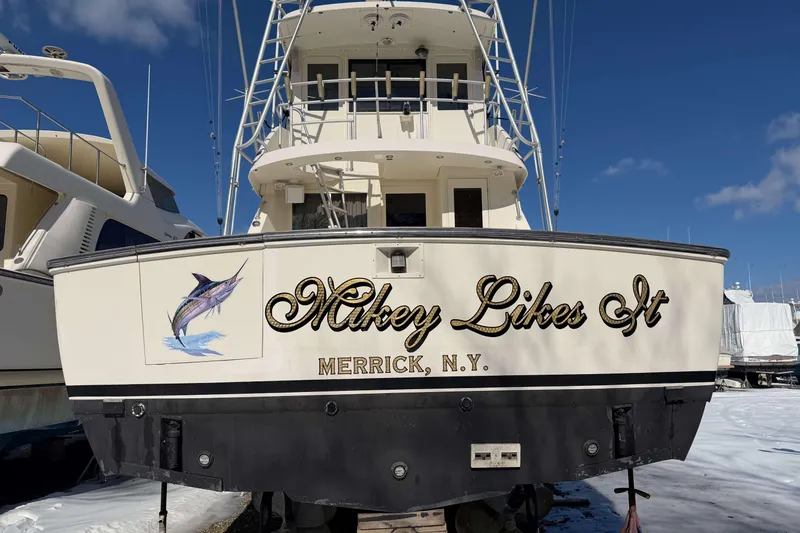 Slide: The Image of 1992 Henriques 50 Sportfisherman boat named "Mikey Likes It" in Merrick, NY. - 50