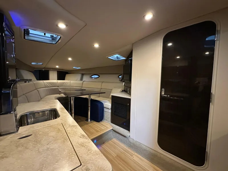 Slide: The Image of Luxurious interior of a 2014 Formula 370 Super Sport yacht with modern amenities. - 16