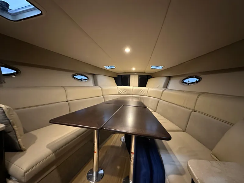 Slide: The Image of Luxurious interior of 2014 Formula 370 Super Sport yacht with elegant seating and table. - 17