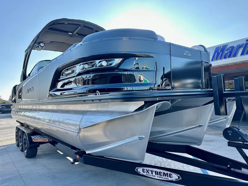 Slide: The Image of Avalon 27' Excalibur LTD Elite Windshield w/ Twin Mercury 450R Motors! 2025 - 10