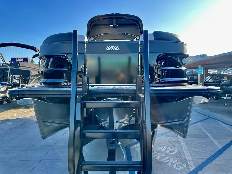 Slide: The Image of Avalon 27' Excalibur LTD Elite Windshield w/ Twin Mercury 450R Motors! 2025 - 11